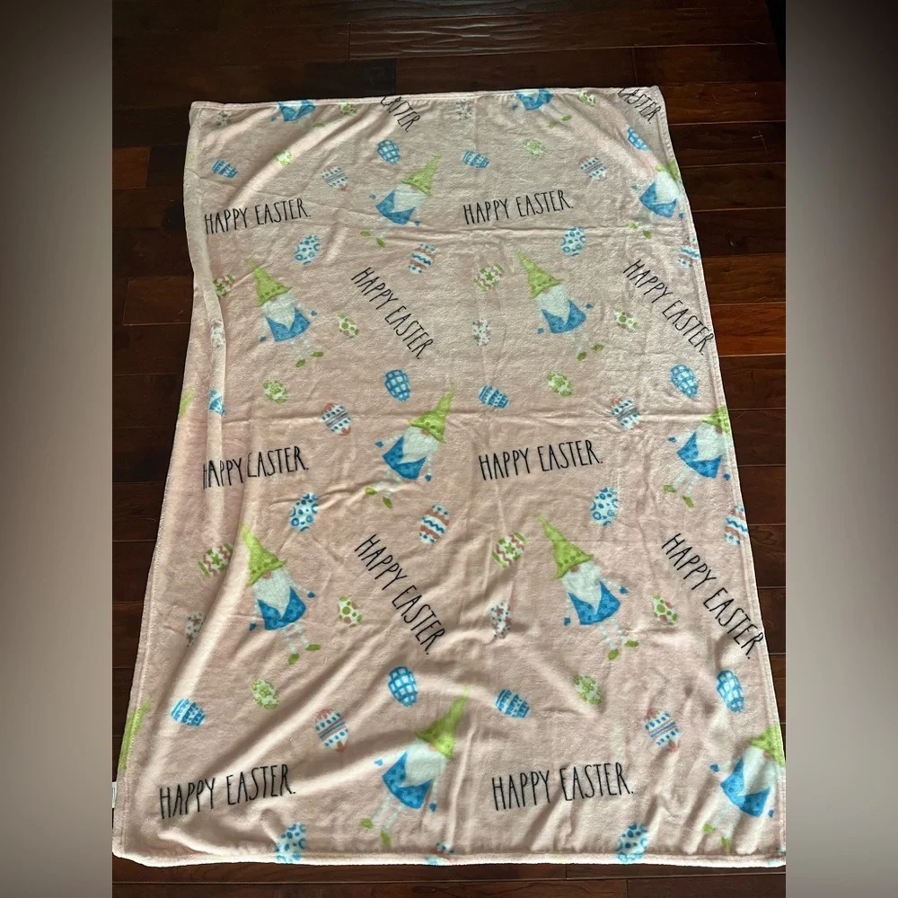 Rae Dunn Easter Throw/Blanket-gnomes